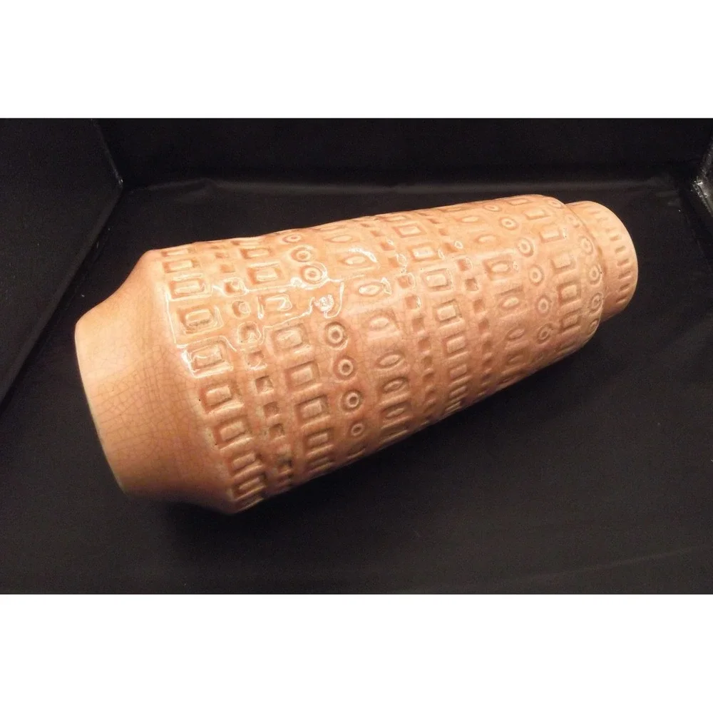 Jamie Young Ceramic Vase Set Textured Pattern Handcrafted Rustic Decor Markings - Picture 8 of 14